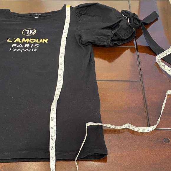 "River Island Size 2 Black Graphic Tee - Made in Portugal" - Picture 9 of 9